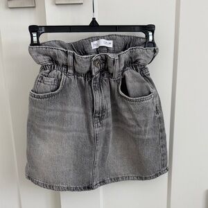 Zara Charcoal Denim Skirt